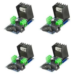 WMYCONGCONG 4 PCS TDA7297 Audio Amplifier Board Module DC 6-18V 15W+15W Dual-Channel Stereo Amplifier Board for Sound System DIY