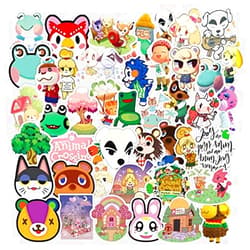 YEESACG-Animal Crossing Stickers | 50 Pack | Vinyl Waterproof Cute Game Stickers for Laptop,Bumper,Water Bottles,Phone,Skateboard | Children Teens Adults for Computer Stickers(Animal Crossing)…