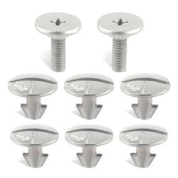 GoaMotors 8pcs Radiator Splash Shield Bolt Lower Engine Cover Pin Screws Fit for Honda Accord Civic CR-V for Acura 90674-TY2-A01, 90105-TBA-A00 Engine Access Cover Pin Screw and Lower Cover Bolt