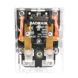 Baomain High Power Relay JQX-62F-2C Coil Voltage DC 12V 80A DPDT 2NO 2NC Electronmagnetic Relay