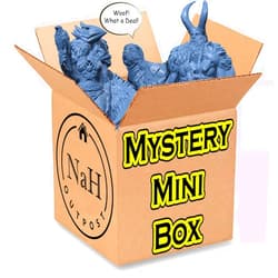 Generic Mystery Mini Box | 5-6 Medium Sized Miniatures for Tabletop Games Like D&D | No Duplicates! 1 Box