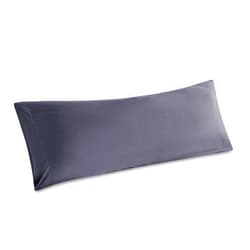 Bedsure Body Pillow Cover - Rayon Derived from Bamboo, Long Cooling Pillow Cases for Hot Sleepers, Soft & Breathable Body Pillow Pillowcase with Envelope Closure, 1 Pack, Dark Grey, 20x54 Inches