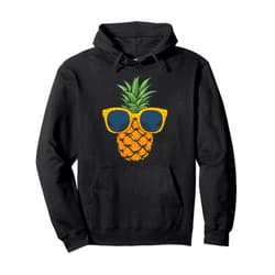 Lique Aloha Beach Pineapple Sunglasses Aloha Beaches Hawaii Hawaiian Women Pullover Hoodie