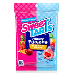 Ferrara Candy Company SweeTARTS Chewy Fusions Candy, Fruit Punch Medley, Sweet and Tart, 3 Ounce
