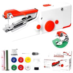 WITIFIG Handheld Sewing Machine, Mini Portable Electric Sewing Machine for Adult, Fast Stitch Suitable for Fabrics, Clothes, DIY Home Travel