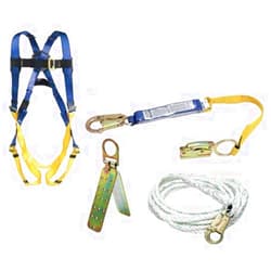 Werner K111201 Roofing Kit, 50-Foot Basic, Pass-Thru Buckle Harness, 1per Pack