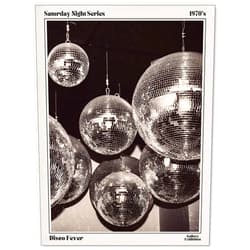 Sufeasdf 70s Disco Ball Newspaper Wall Art Vintage Black and White Art Posters Funky Aesthetic Canvas Prints Retro Bar Cart Decor for Bar Bedroom 12x16 inch Unframed