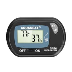 AQUANEAT Reptile Thermometer Hygrometer Digital Display Temperature and Humidity Moniter for Reptiles Rearing Box with Suction Cup