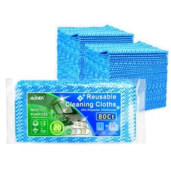 AIDEA Cleaning Wipes, Multi-Purpose Towel Reusable Cleaning Cloths-80Ct(1 Pack), Domestic Cleaning Wipes, Cleaning Towels, Dish Cloths-(12''x24'')