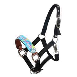 Showman Pony Size Rainbow Pony Halter w/Rhinestone Conchos! New