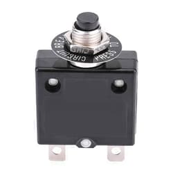 Tiiyee Thermal Circuit Breaker, 15A Thermal Overload Switch Protector Manual Reset Circuit Breaker DC Push Button Circuit Breaker Switch Kit for Automotive Marine (18A)