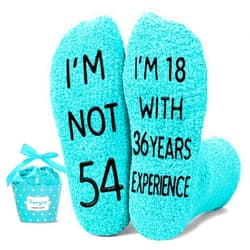 HAPPYPOP 54th Years Old Birthday Gifts for Women - Socks for 54 Year Olds, Gift Ideas for 54 Year Olds, Best Gifts for 54 Year Old Woman
