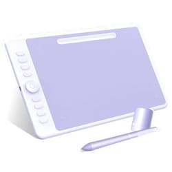 Parblo Intangbo M Drawing Tablet 10x6 inch,Digital Graphic Tablet with 8192 Levels,Battery-Free Stylus and 8 Hot-Keys Drawing Pad,Work with Window/Mac,Android,Purple