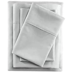 DKS BEDDING 100% Supima Cotton Fitted Sheet for Twin Size Bed - Crisp and Cooling Sateen Weave,100% GOTS Certified Extra Long Staple, Fits 16
