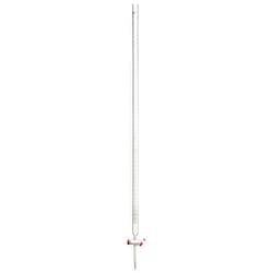 Kimble 17026F-100 100mL Class B Burette, with Straight Bore PTFE Stopcock and Dust Cap