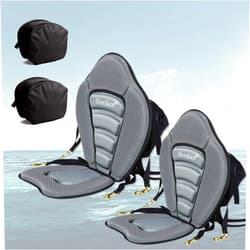 Penban Universal Deluxe Kayak Seat Cushion with Storage Bag,Boat Seat SUP Seat Canoe Seat,4 Adjustable Straps for Kayaking Canoeing Rafting Fishing