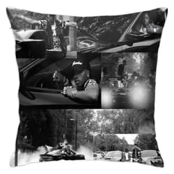 Kingscom Lil Rapper Baby Singer Pillowcase Decorative Pillow Covers 18x18 inch Square Cushion Case for Living Room Bedroom Sofa Cars