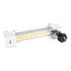 Hilitand LZB-3 Glass Tube Liquid Flowmeter, Panel Type Water Meter Adjustable Black Knob Water Meter Panel Mount Type Flowmeter(10-100mL/min)