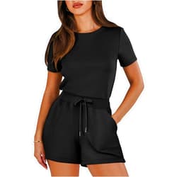 ANRABESS Women's Summer Casual Dressy Short Sleeve Tshirt One Piece Rompers Jumpsuit Beach Travel Vacation Outfits 2025