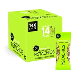 Wonderful Pistachios No Shells, Roasted & Salted Nuts, 0.75 Ounce Bag (Pack of 14), Protein Snacks, Vegan Snacks, On-the-Go, Individual Snacks for Adults