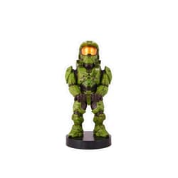 Exquisite Gaming: Halo: Master Chief - Mobile Phone & Gaming Controller Holder, Device Stand, Cable Guys, Xbox Licensed Figure, Green