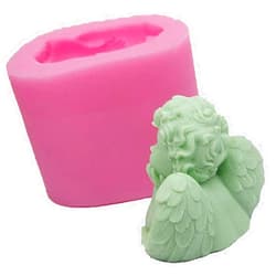 NINEXY 3D Angel Candle Mold,Baby Angel Silicone Candle Mold Soap Mold DIY Cake Decoration Tool Candle Resin Crafts Mold