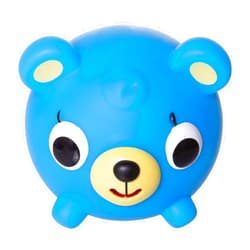 Jabber Ball Sankyo Toys Squeeze and Play Sound Ball - Neon Blue Bear
