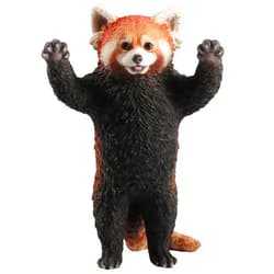Veronese Design 4 Inch Red Panda Standing with Arms Up Resin Animal Miniature Figurine Hand Painted Sculpture