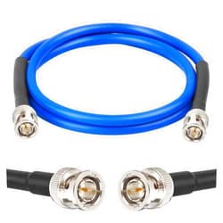XRDS -RF 3FT SDI Cable BNC Cable, 3G/6G SDI Cable BNC Digital Video Cable 75 Ohm RG59 BNC Male Cable for 3G/6G HD SDI Camera Monitor Video Recorder SDI to HDMI Converter Splitter Security Camera