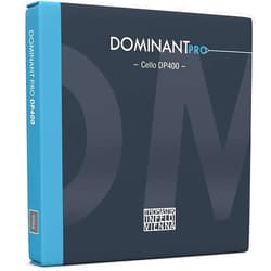 Thomastik-Infeld Dominant Pro Cello String Set DP400 4/4 - Carbon Steel-Chrome Wound A, D / Spiral-Nickel Wound G, C - High Bow Pressure - Made in Vienna
