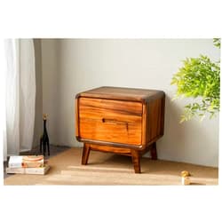 Slabstudiohongkong Walnut Bedside Table, Walnut nightstand, Mid Century nightstand, Vintage nightstand, Scandinavian-Style Nightstand