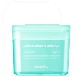 MEDIHEAL Madecassoside Cotton Facial Pads - Toner Pads with Centella Asiatica to Improve Uneven Skin Tone - Vegan Face Gauze Pads, 100 Pads