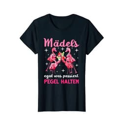Kostüm Flamingo Geschenk für Polterabend Womens Girls no matter what happens level hold Jga women T-Shirt