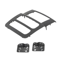 Lafengyan High Grade Dash Kit for Dodge for Ram 1500/2500/3500 2002-2005 Double Din Stereo Install Black (Plastic)