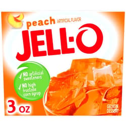 Jell-O Peach Gelatin Mix (3 oz Boxes, Pack of 24)