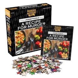 Murder Mystery Party Bepuzzled Classic Mystery Recipe For Murder Jigsaw Puzzle by University Games |Comes with Murder Mystery and Jigsaw Puzzle | 1,000 Piece Jigsaw | For Ages 12 Years and Up