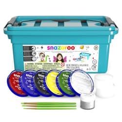 Snazaroo Face Paint Mini Starter Kit, 14 Piece Set, 6 Colors
