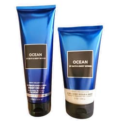 Bath & Body Works Bath and Body Works Men's Ocean Ultimate Hydration Body Cream and Body Scrub