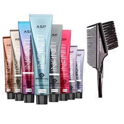 Affinage ASP Affinage INFINITI Ultra-Low Ammonia Permanent Hair Color Dye Haircolor w/Shea Butter & Argan (w/Sleek 3-in-1 Brush Comb) Infinity Intelligent Colour (High Lift - 12.0S Booster)