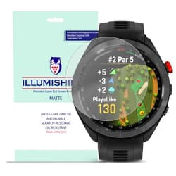 ILLUMISHIELD Matte Screen Protector Compatible with Garmin Approach® S70-47 mm (6-Pack) Anti-Glare Shield Anti-Bubble and Anti-Fingerprint PET Film