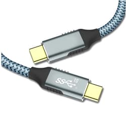 Ablian USB C 3.2 Gen 2 Data Cable 6.6 ft,USB C to USB C Cable 10Gbps Data Transfer, USB C 100W Cable,4K 60Hz USB C Display Cable Compatible with MacBook/SSD/Monitor/iPad Pro/Samsung