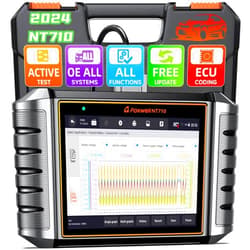 FOXWELL NT710 fit for Porsche OBD2 Diagnostic Scan Tool Full System Code Reader with Bi-Directional ActiveTest All Service Oil EPB BMS SAS TPS Seat ABS Bleeding/Air Suspenstion/Injector Coding