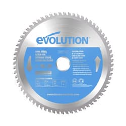 Evolution Power Tools T210TCT-68CS Circular Saw Blade (AKA TCT Saw Blade) for Cutting Thin Steel - Carbide Tipped Metal Saw Blade Produces Virtually No Heat, Burrs or Sparks, 210 mm