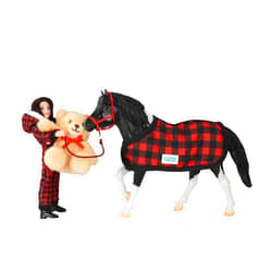 Breyer 2024 Holiday Collection | Holiday Pajama Party Playset | Horse and Rider | 9