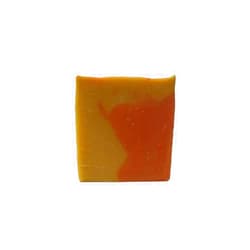 LouHoo Artisan Soaps Tangerine 4oz Handmade Bar Soap - All Natural, Palm-Free