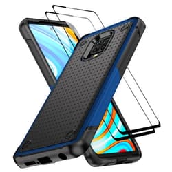 Jeylly for Xiaomi Note 9S/Note 9 Pro/Note 9 Pro Max Case, Military Grade Drop Protection Dual Layer Hard PC Back & Soft TPU Bumper Shockproof Case for Redmi Note 9S/Note 9 Pro/Note 9 Pro Max, Blue