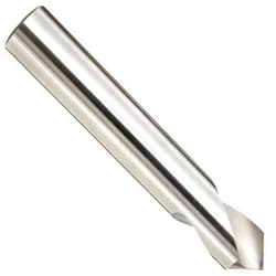YG-1 - 0321L High Speed Steel NC Spotting Drill Bit, Uncoated (Bright), Straight Shank, Slow Spiral, 90 Degree, 1/2