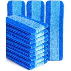 VanDuck Microfiber Cleaning Pads Compatible with Bona Mop (12 Pack) - Microfiber Mop Pads for Hardwood Floor for 18 Inch