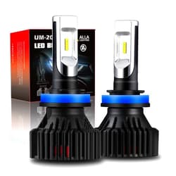 Alla Lighting 8000Lms H11 H8 H9 LED Fog Lights Bulbs or Daytime Running Lights(DRL) Lamps, 6000K Xenon White H16