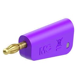 Stäubli LQ-4A-39 Laboratory Plug Pin Diameter: 4mm Purple